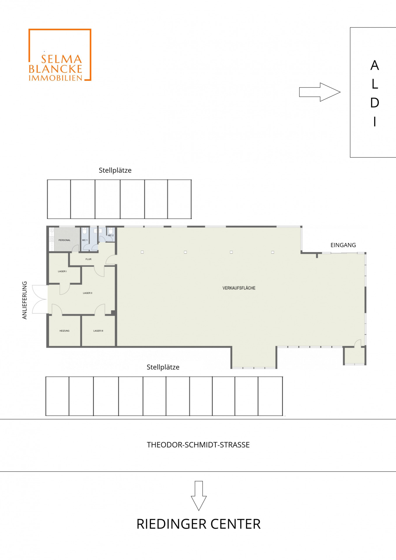 Grundrissplan mit Nachbarn